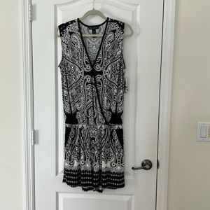 Black and white INC romper